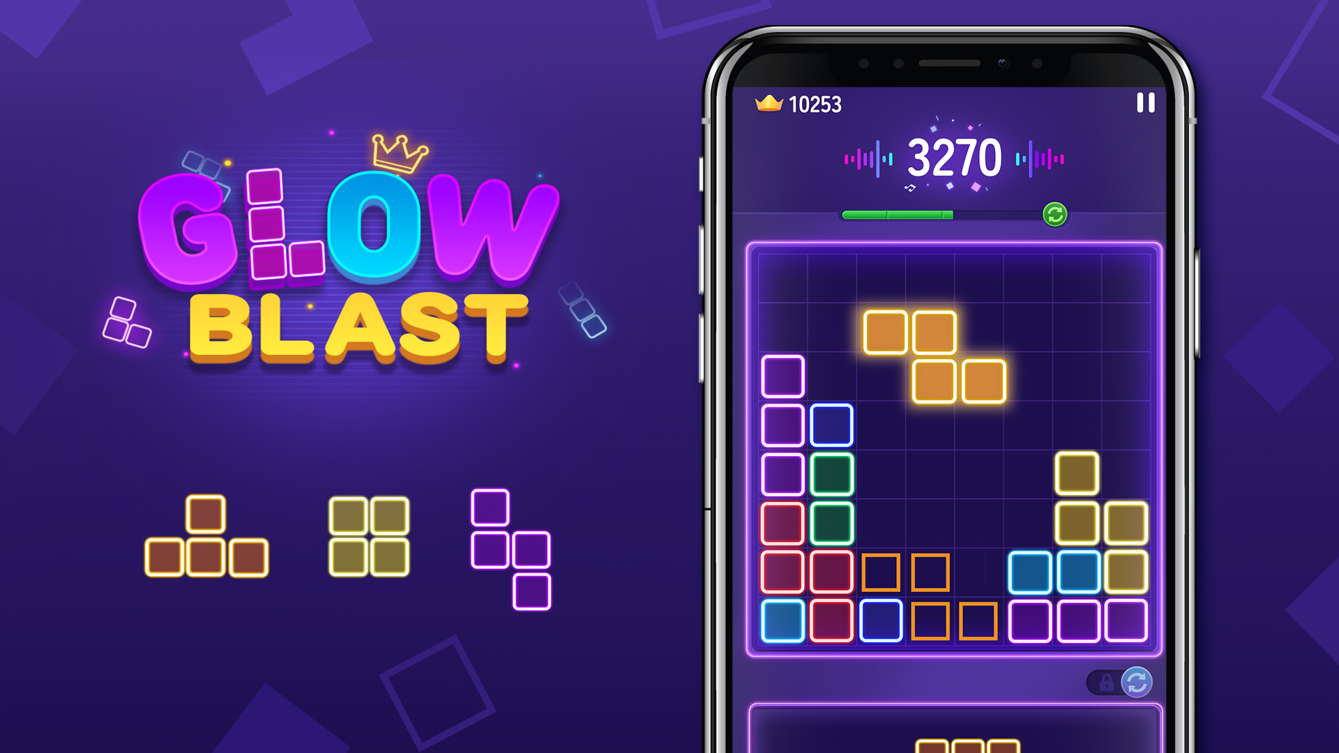 اسکرین شات 7 بازی Glow Blast - Block Puzzle