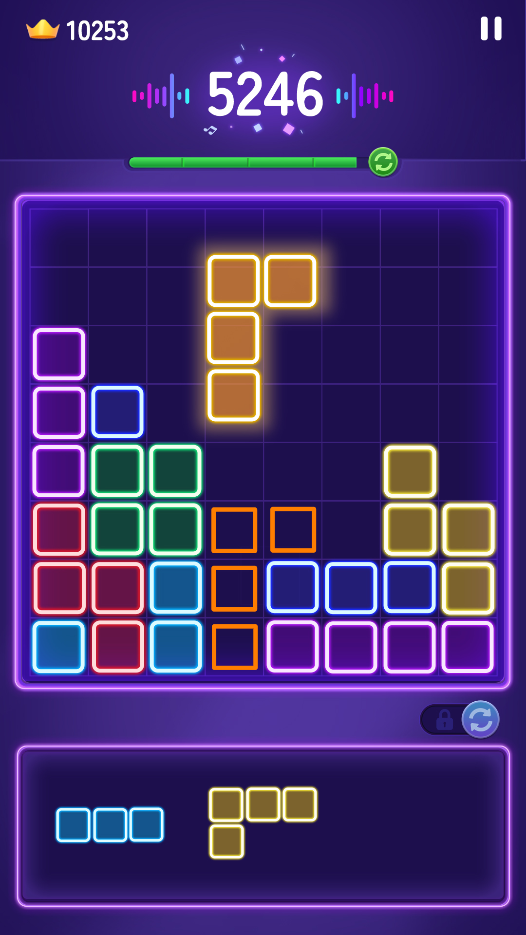 اسکرین شات 5 بازی Glow Blast - Block Puzzle
