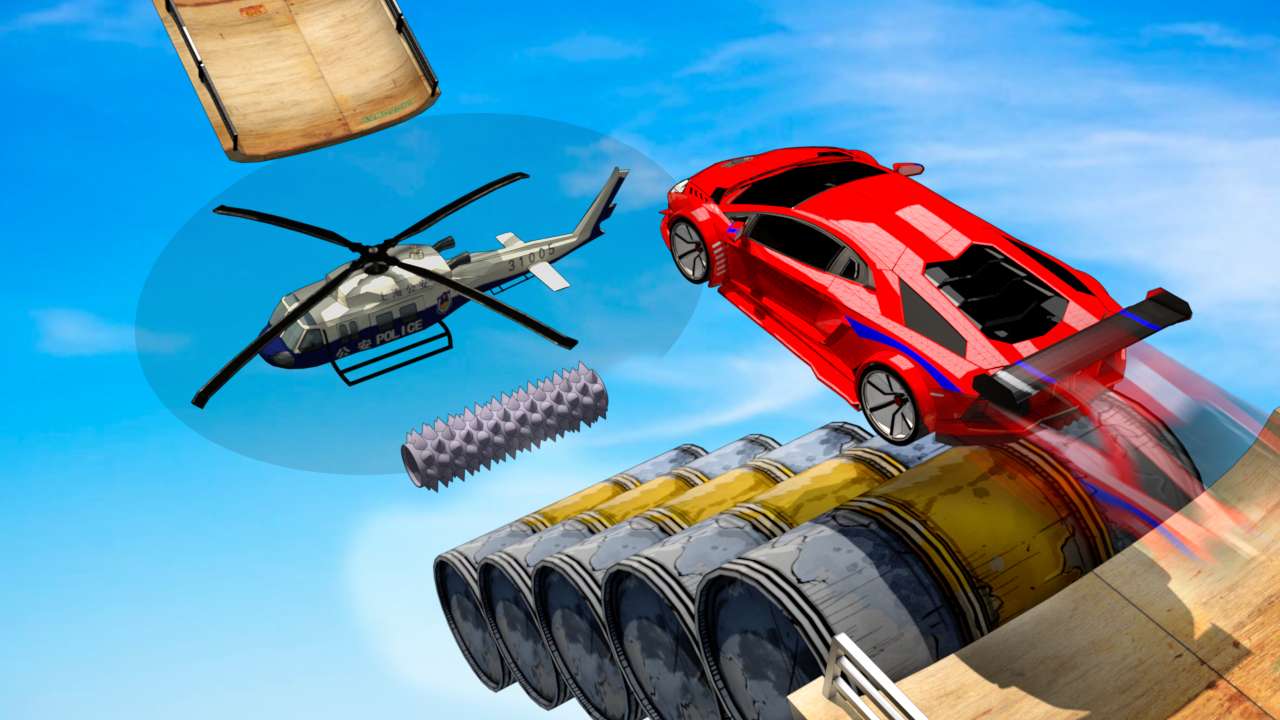 اسکرین شات 2 بازی Mega Ramp Cars Racing Stunts