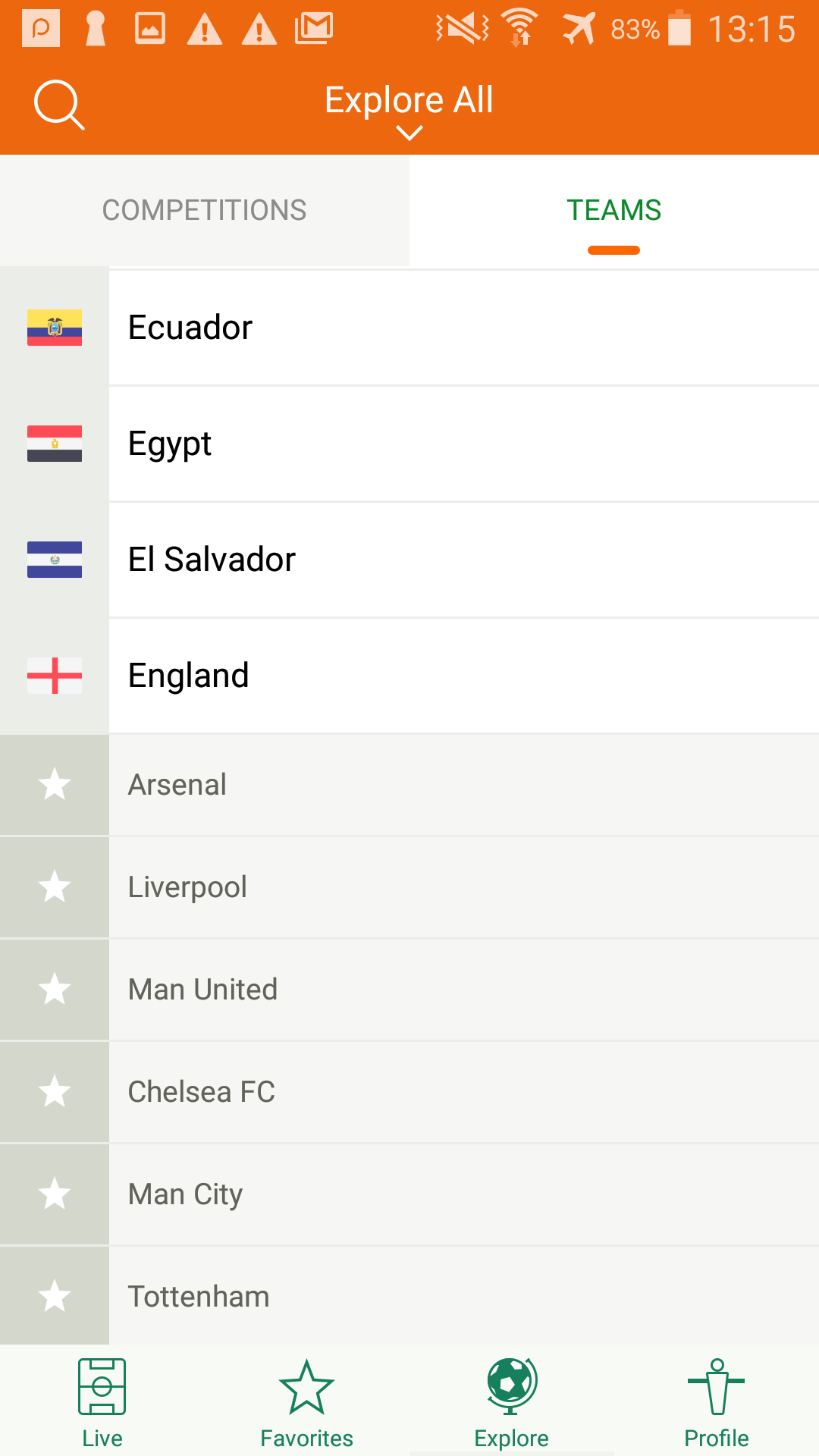 اسکرین شات 6 برنامه Futbol24 soccer livescore app
