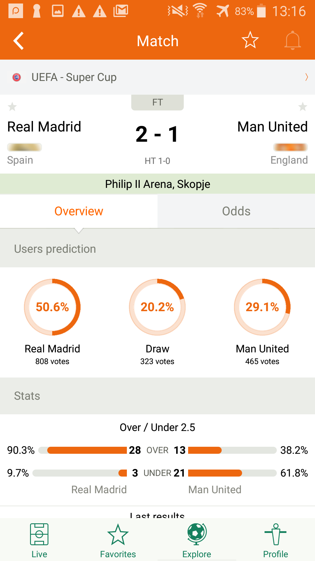 اسکرین شات 2 برنامه Futbol24 soccer livescore app