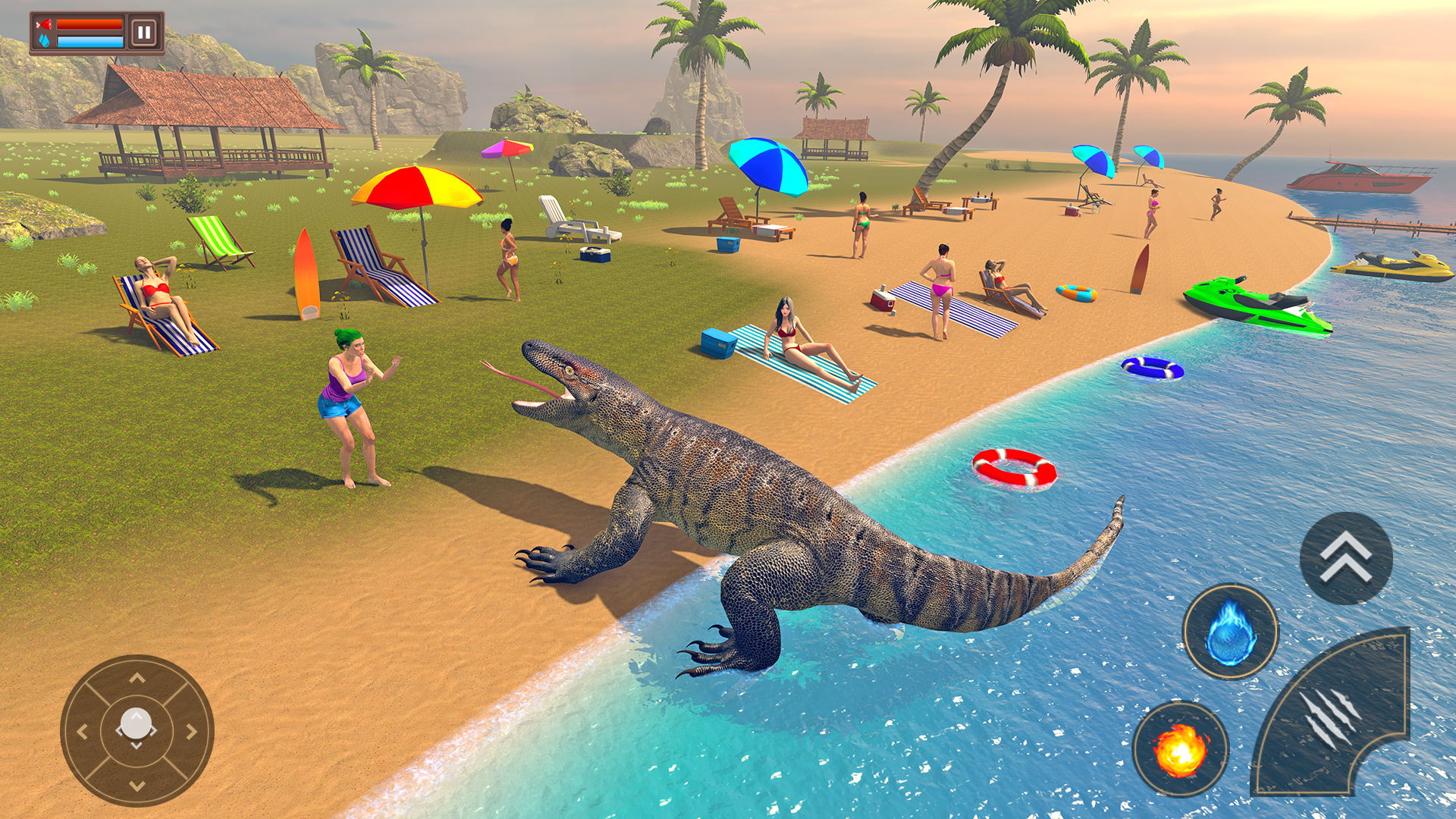 اسکرین شات 3 بازی Komodo Dragon : Dragon Games