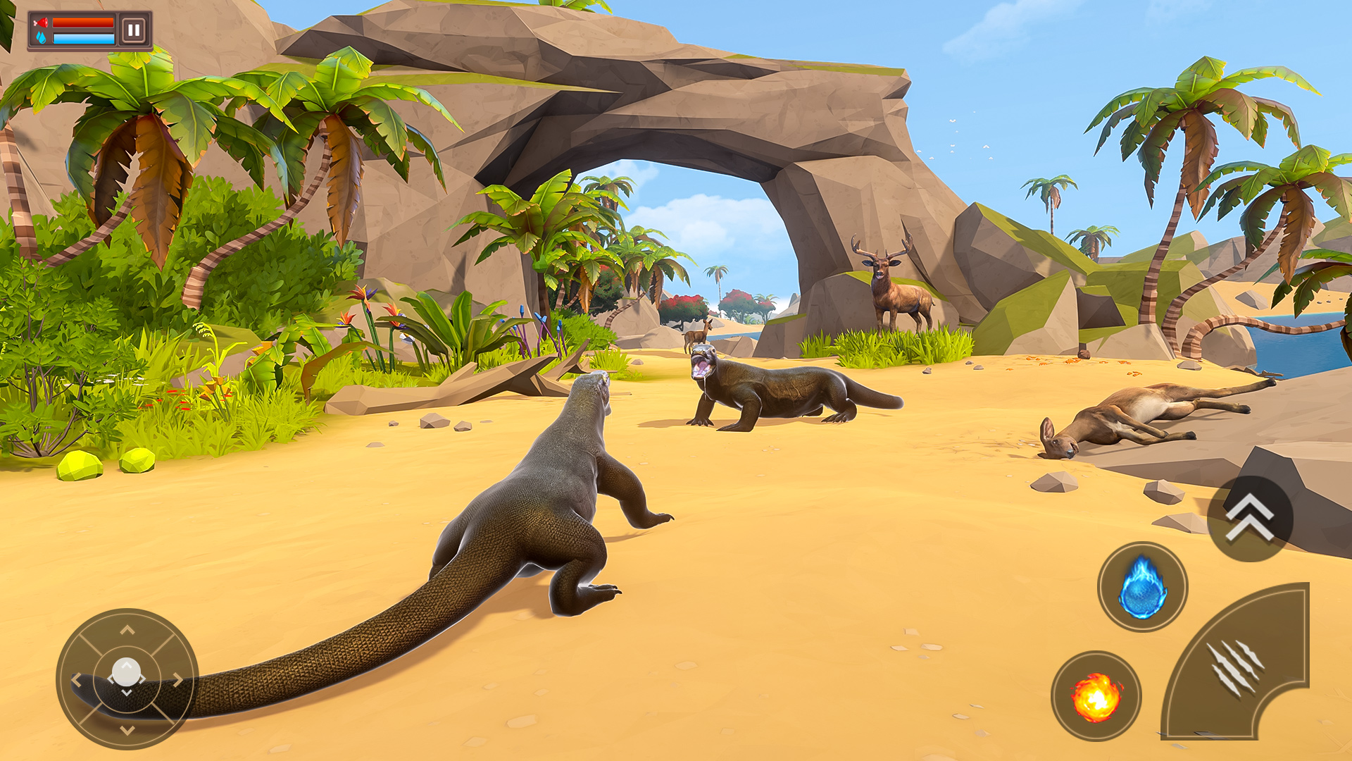 اسکرین شات 2 بازی Komodo Dragon : Dragon Games