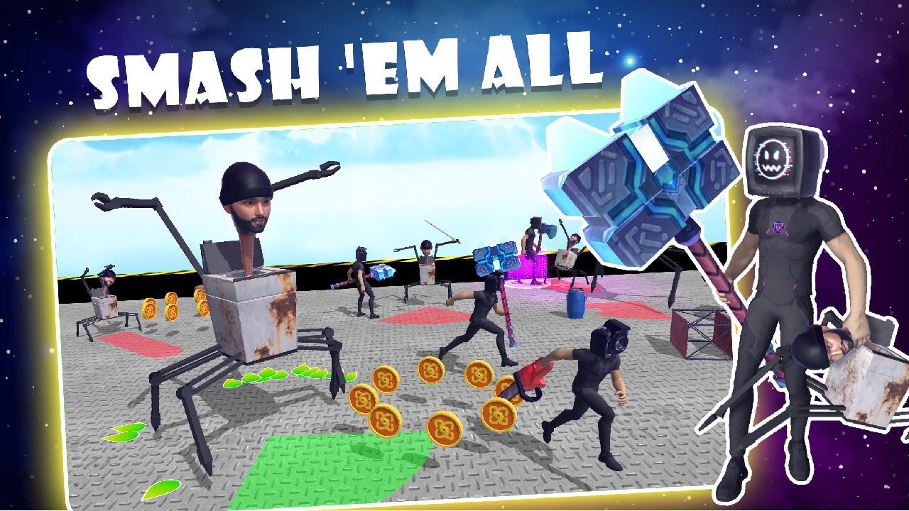 اسکرین شات 2 بازی Skibydy Toilet: Smasher Arena