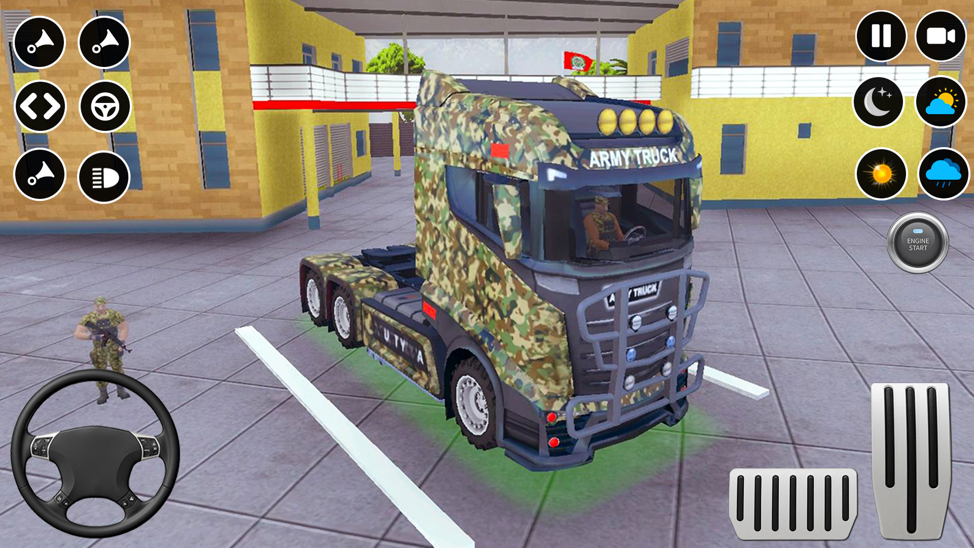 اسکرین شات 5 بازی Euro Truck: Army Truck Driving