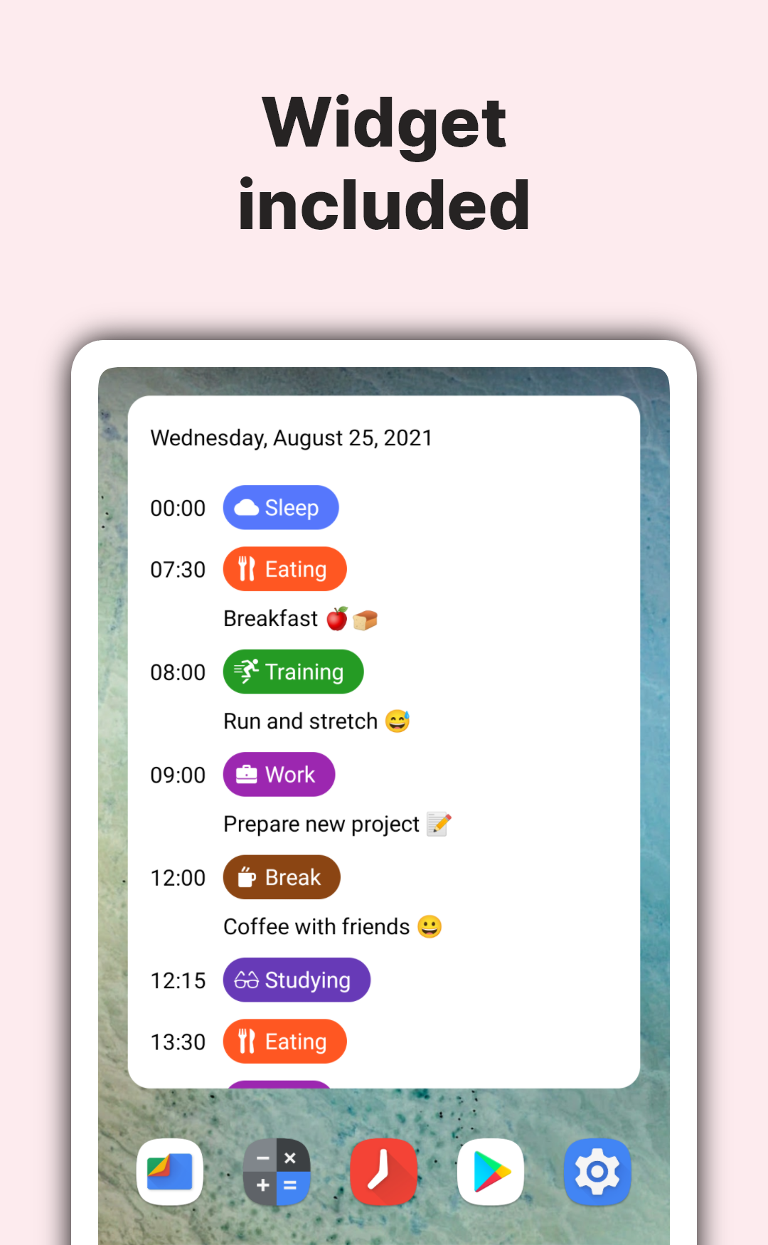 اسکرین شات 7 برنامه TimeTune - Schedule Planner