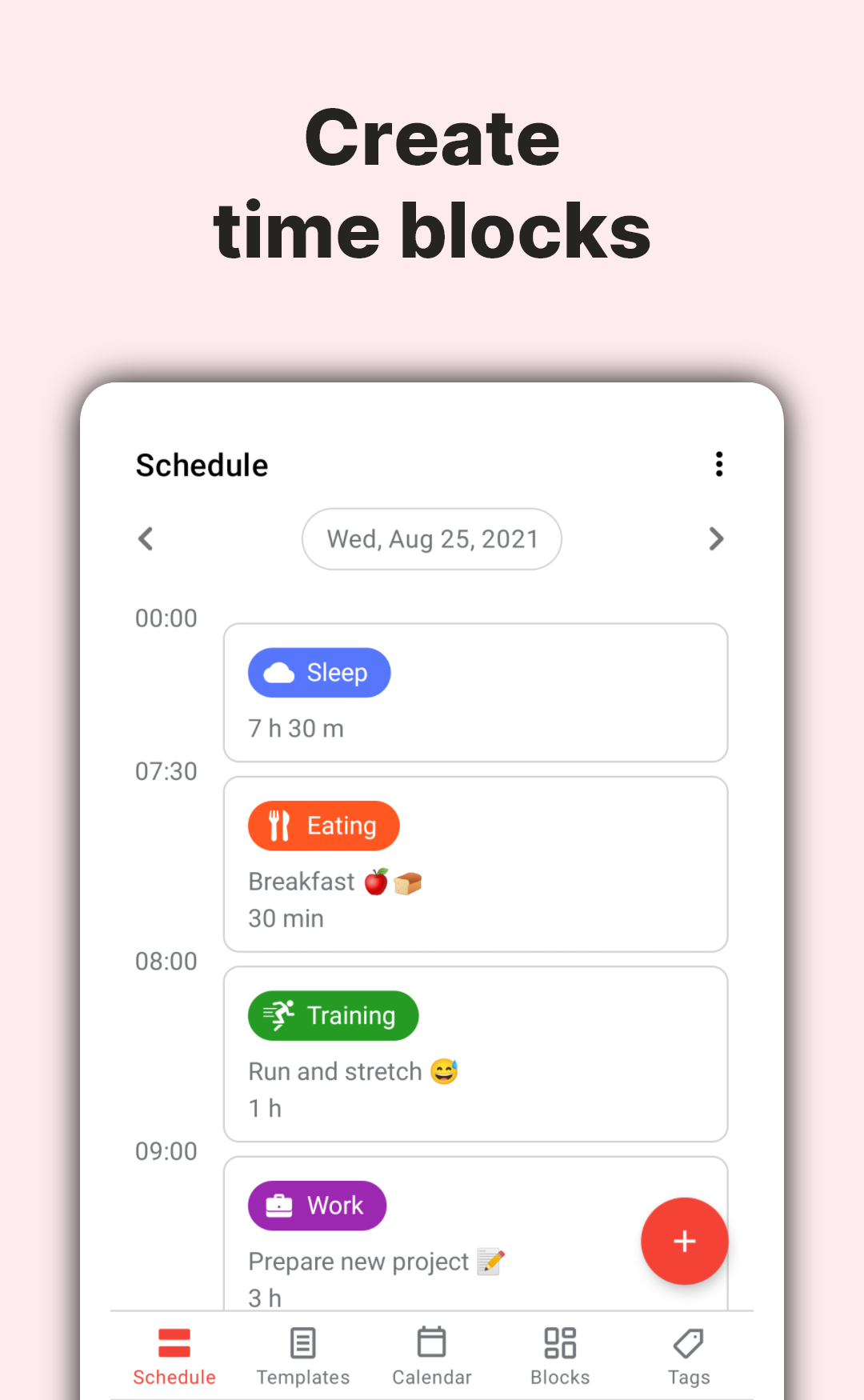 اسکرین شات 1 برنامه TimeTune - Schedule Planner