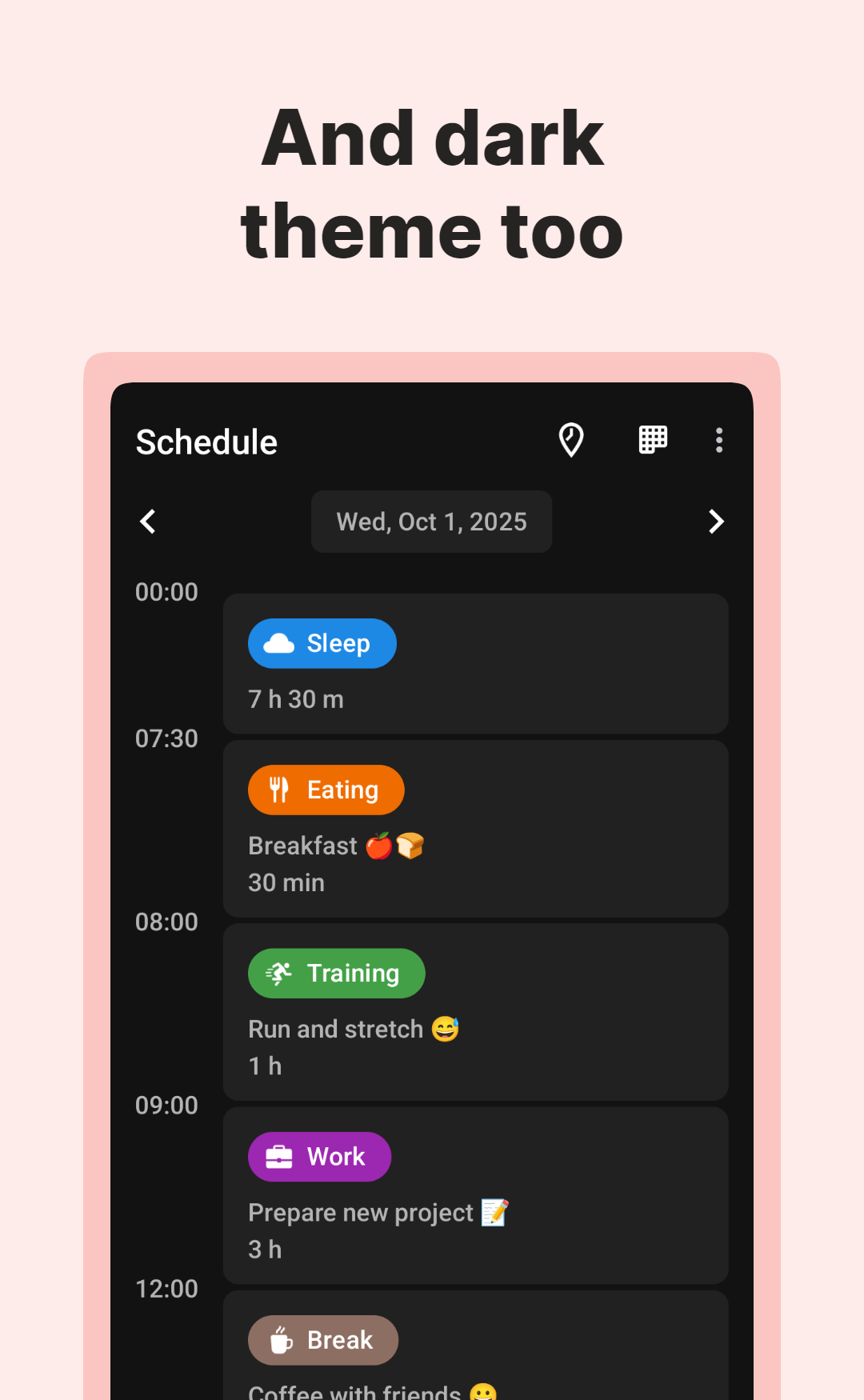 اسکرین شات 8 برنامه TimeTune - Schedule Planner