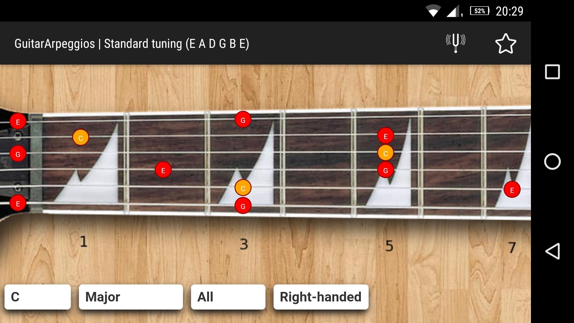 اسکرین شات 1 برنامه GuitarArpeggios