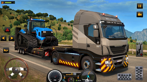 اسکرین شات 4 برنامه US Heavy Modern Truck: Grand Driving Cargo 2021