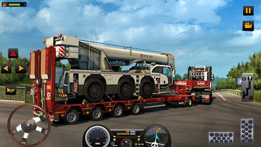 اسکرین شات 6 برنامه US Heavy Modern Truck: Grand Driving Cargo 2021