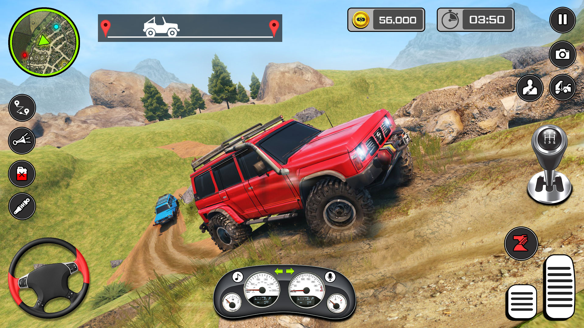 اسکرین شات 3 برنامه Offroad Driving 3d- Jeep Games
