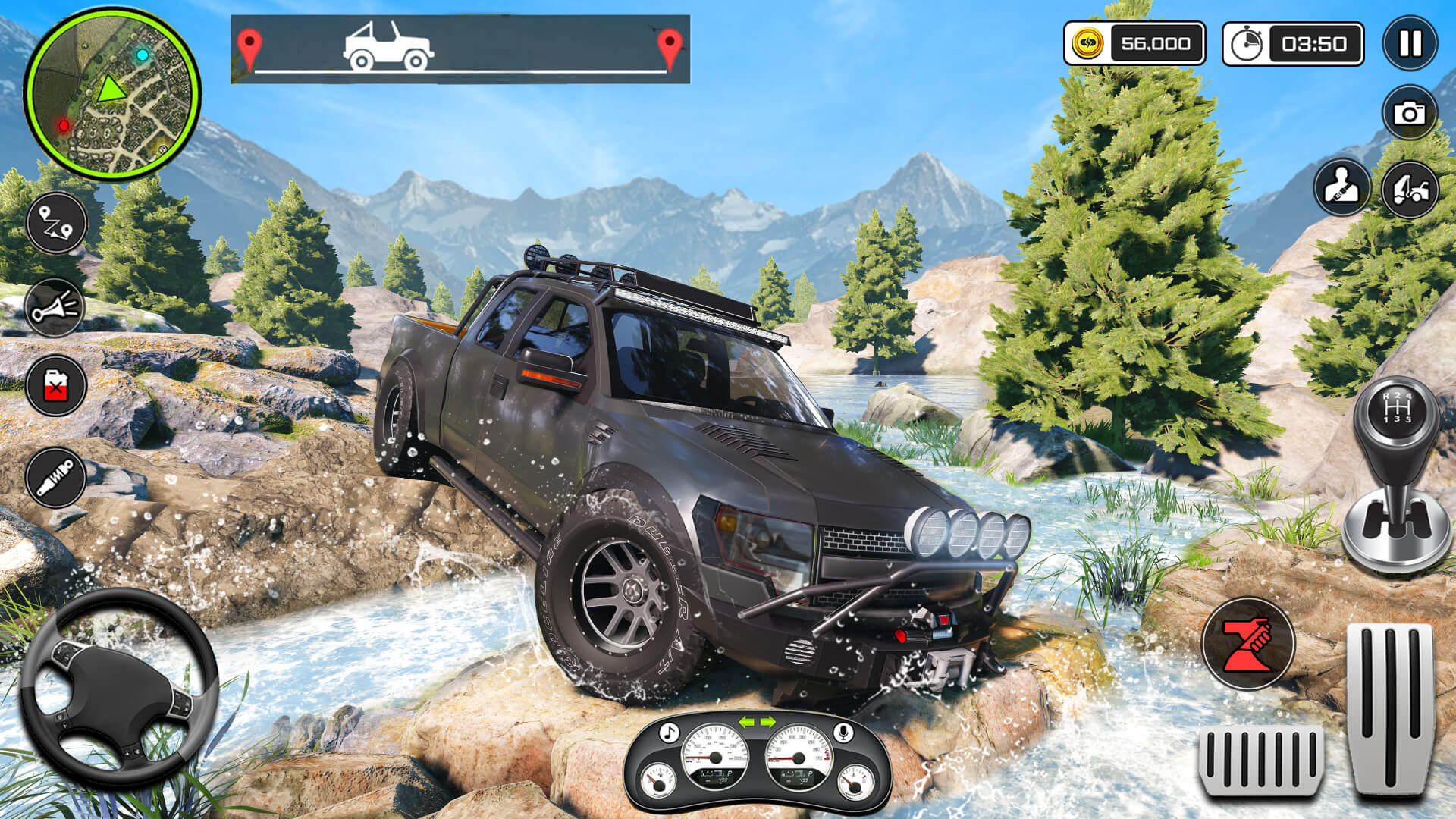 اسکرین شات 4 برنامه Offroad Driving 3d- Jeep Games