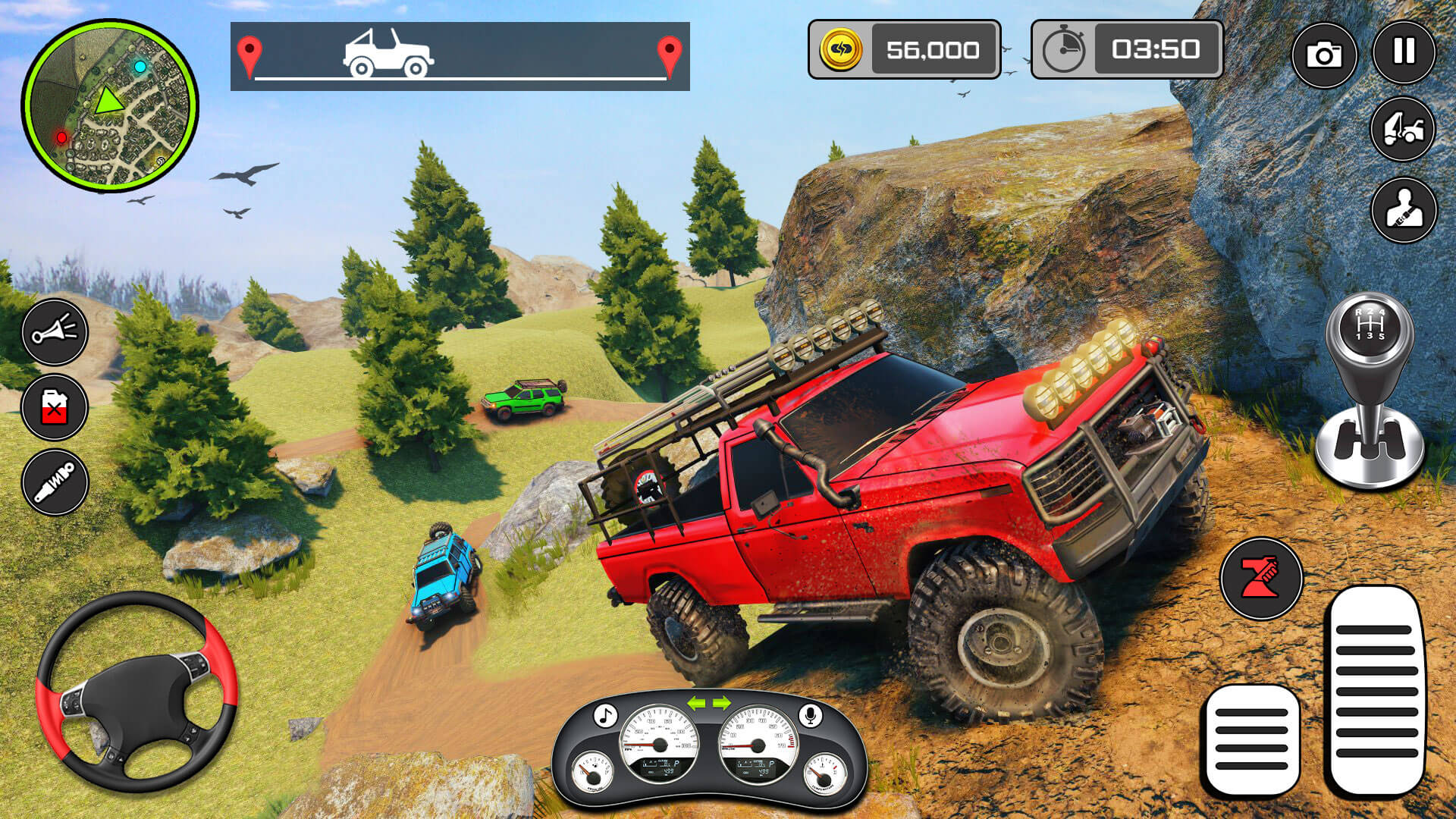 اسکرین شات 8 برنامه Offroad Driving 3d- Jeep Games