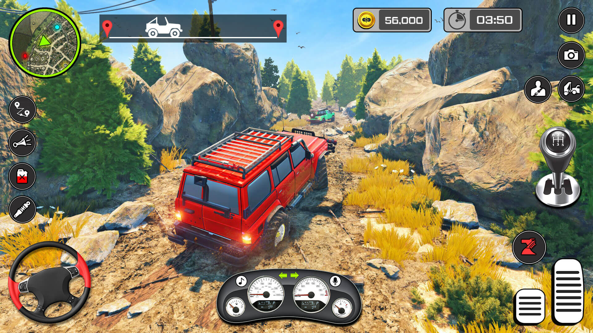 اسکرین شات 6 برنامه Offroad Driving 3d- Jeep Games