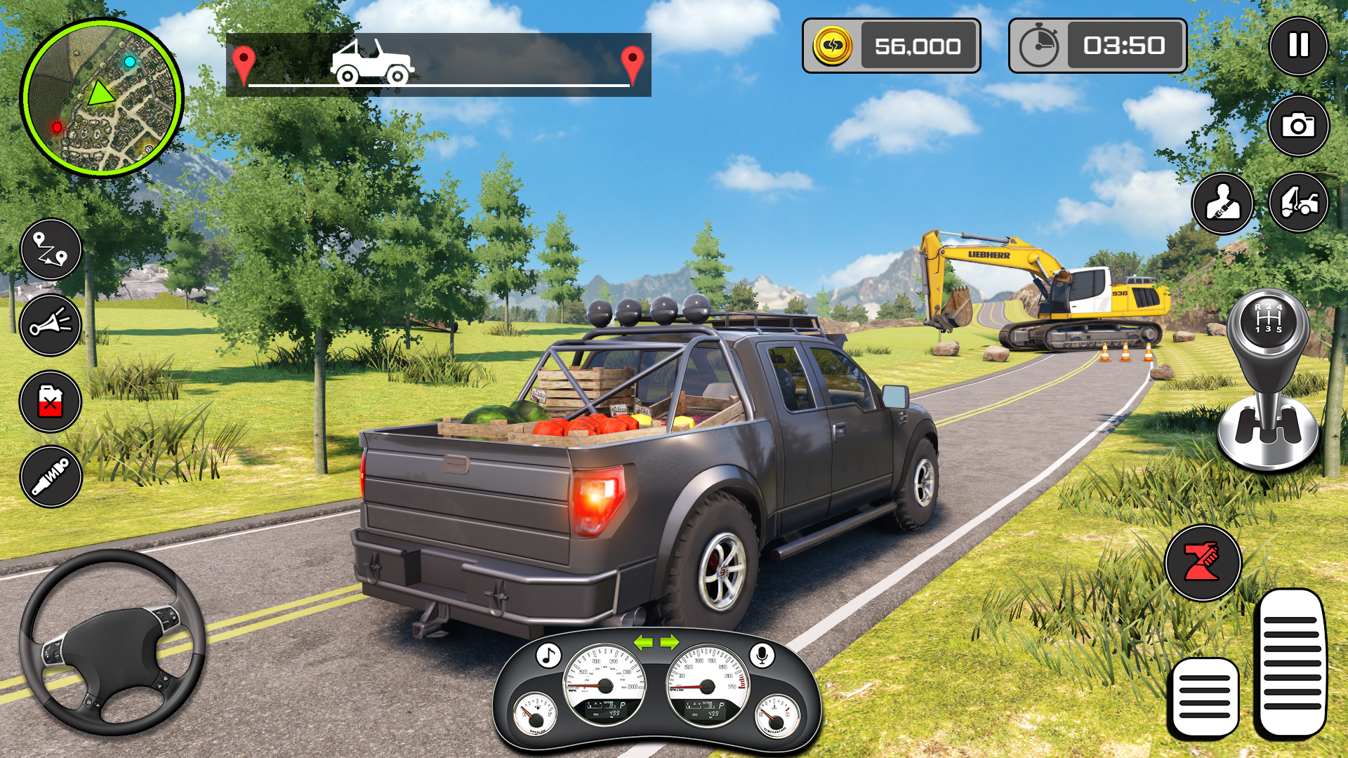 اسکرین شات 1 برنامه Offroad Driving 3d- Jeep Games