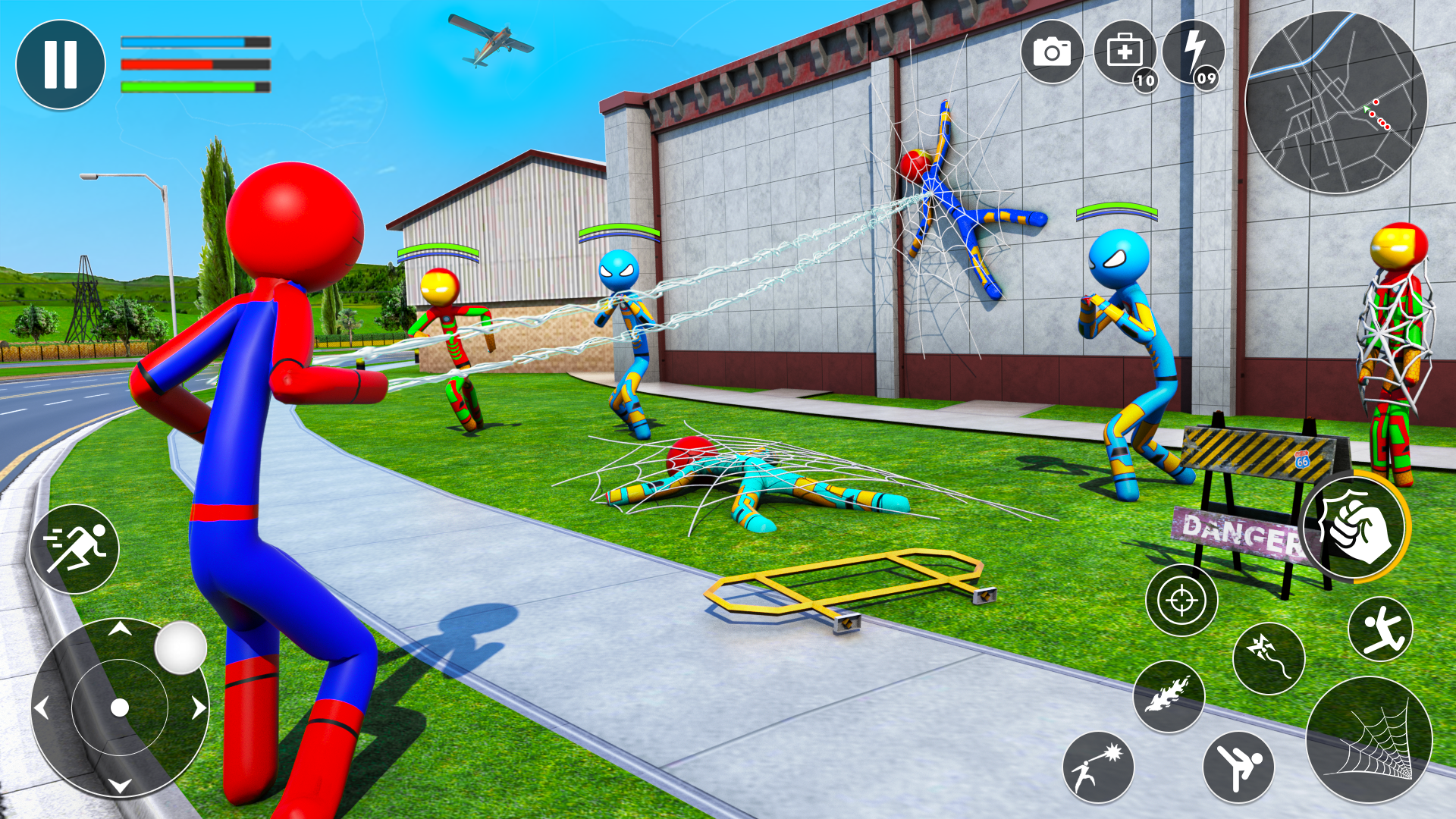 اسکرین شات 3 بازی Spider Game-Stickman Rope Hero