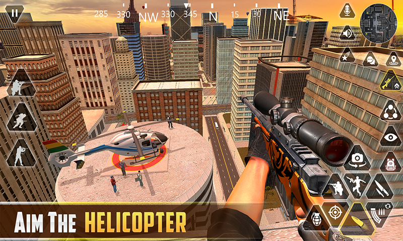 اسکرین شات 4 برنامه Sniper Gun Shooting game