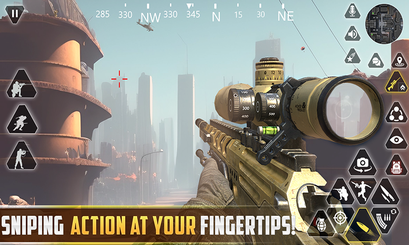 اسکرین شات 1 برنامه Sniper Gun Shooting game