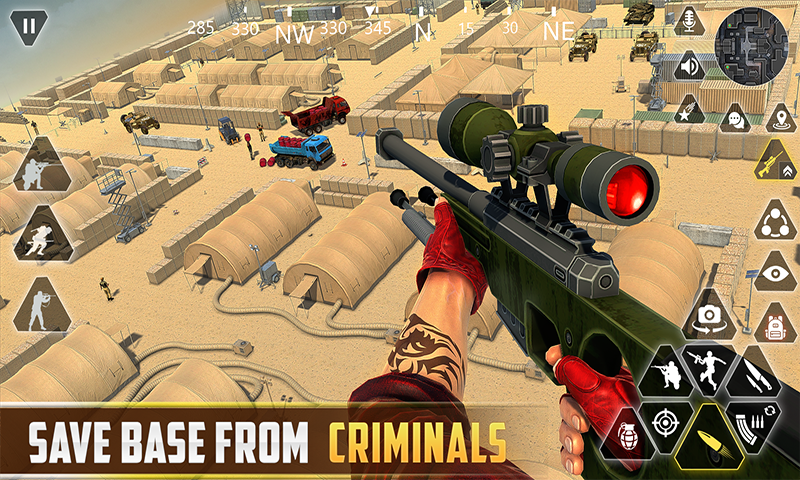 اسکرین شات 2 برنامه Sniper Gun Shooting game