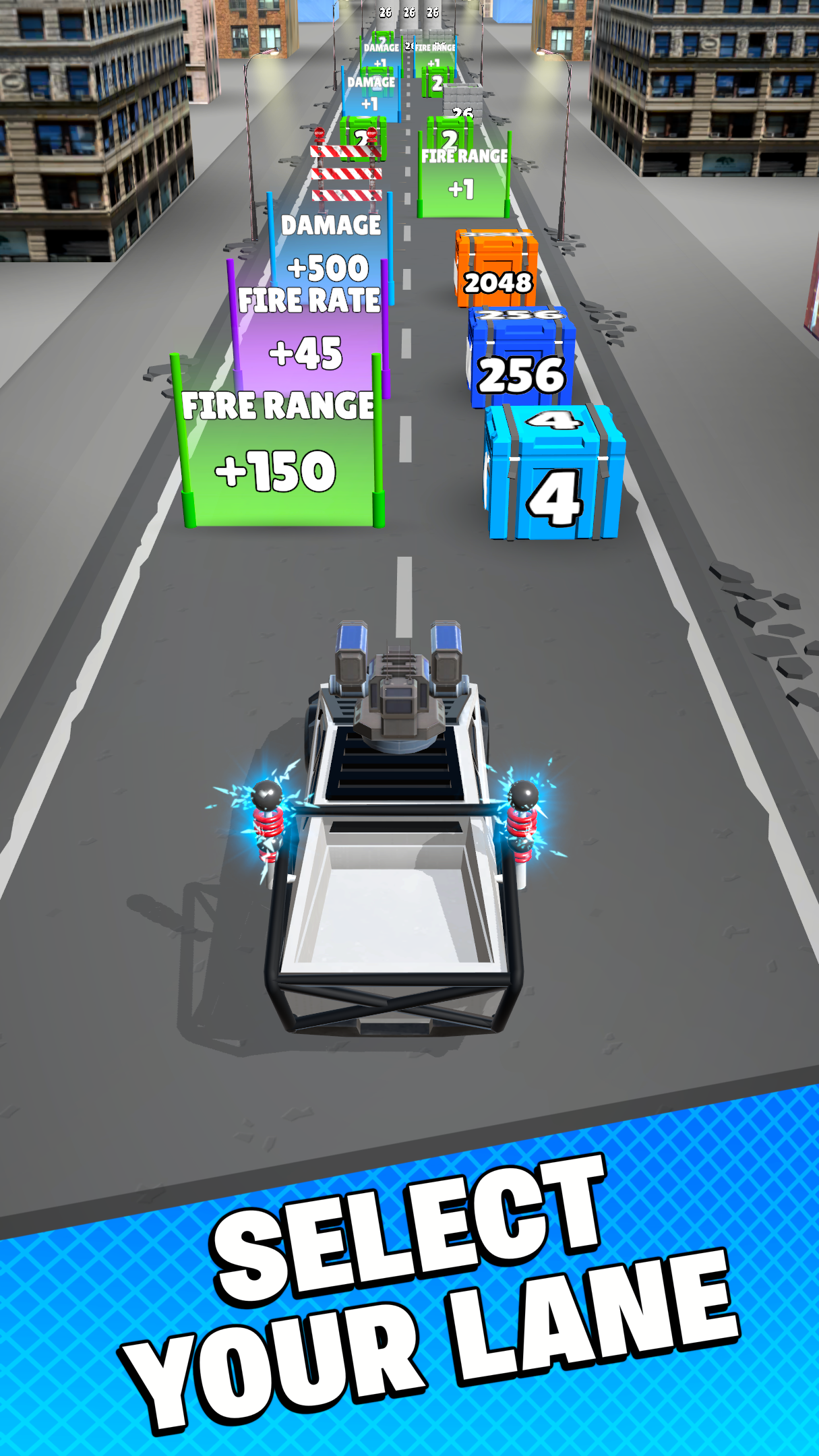 اسکرین شات 4 بازی Car Rush 2048
