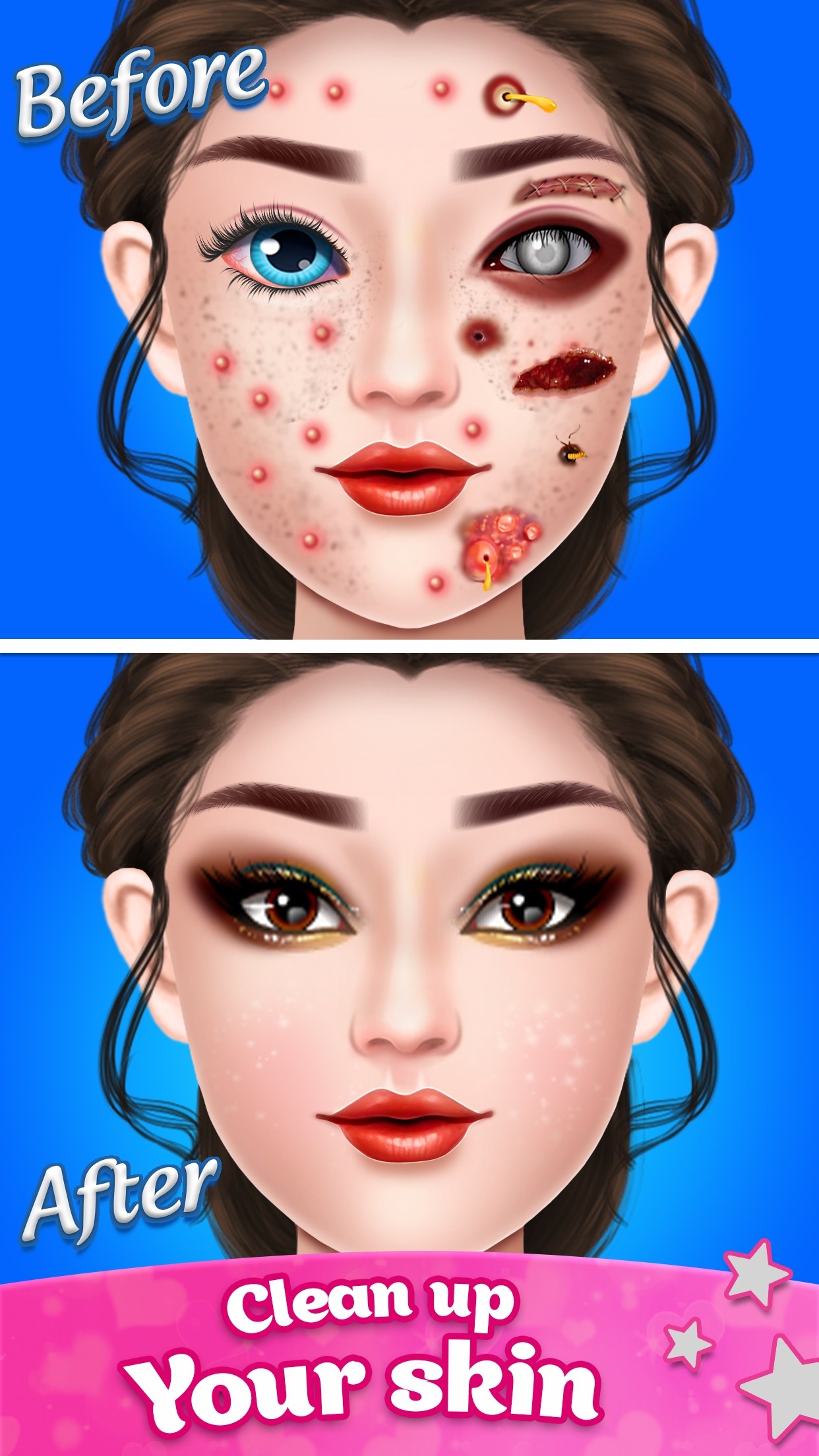 اسکرین شات 1 بازی ASMR Makeover Makeup Games
