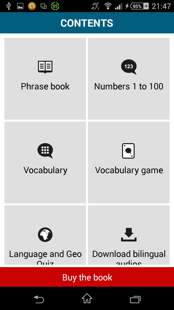 اسکرین شات 3 برنامه Learn Georgian - 50 languages