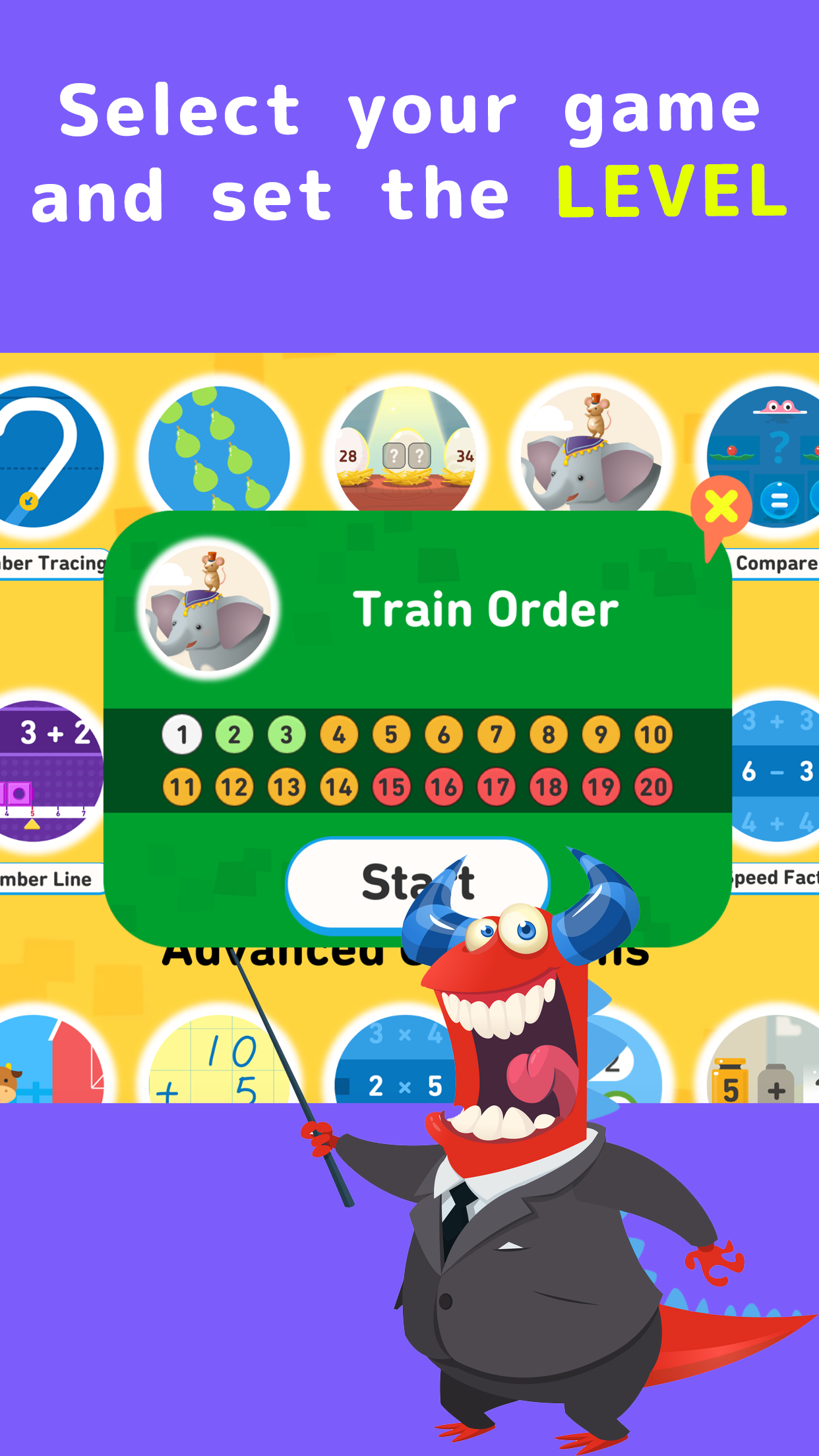اسکرین شات 2 بازی Math - Fun Math Games for Kids