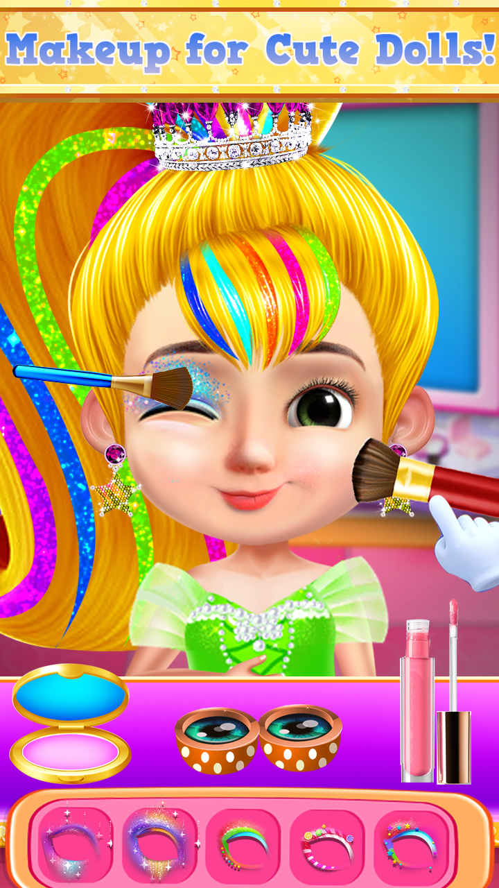 اسکرین شات 7 برنامه Bella Doll Braided Hair Salon