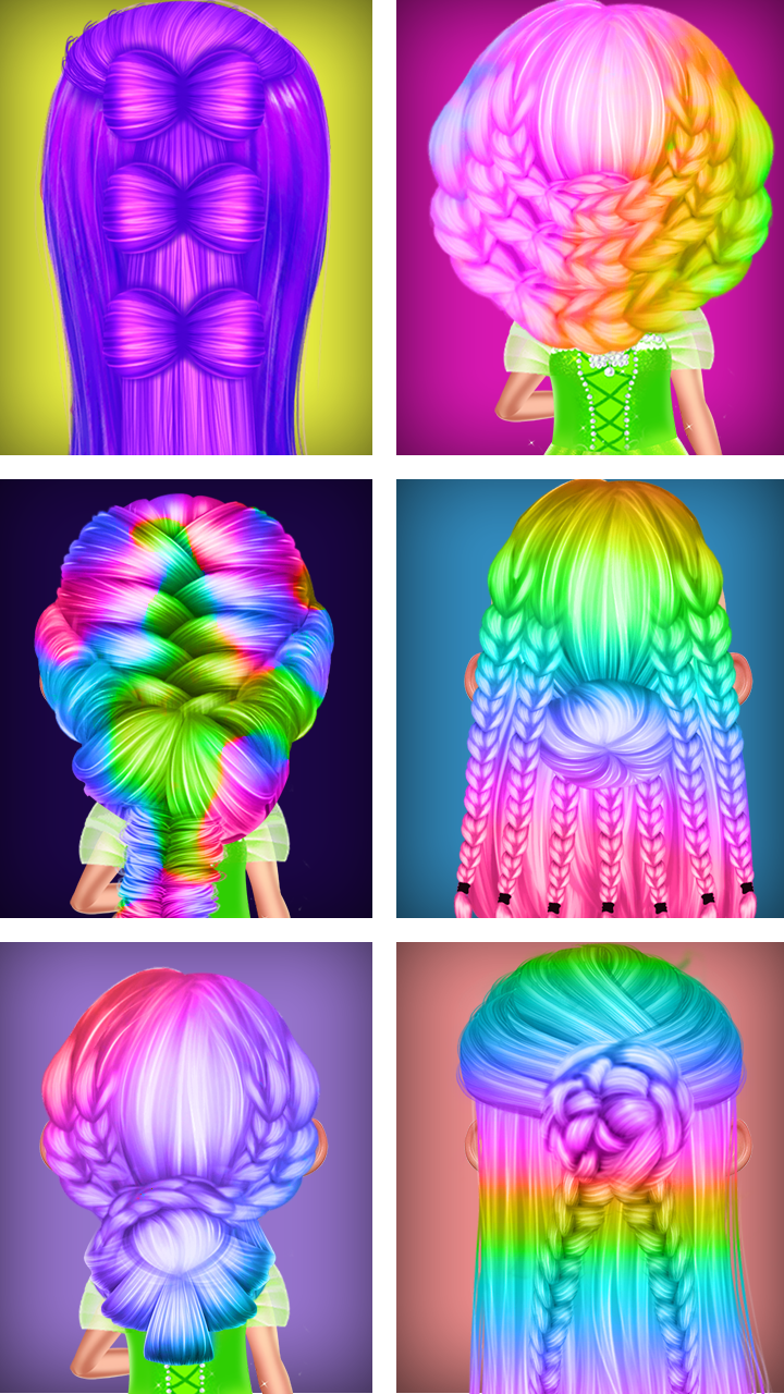 اسکرین شات 3 برنامه Bella Doll Braided Hair Salon