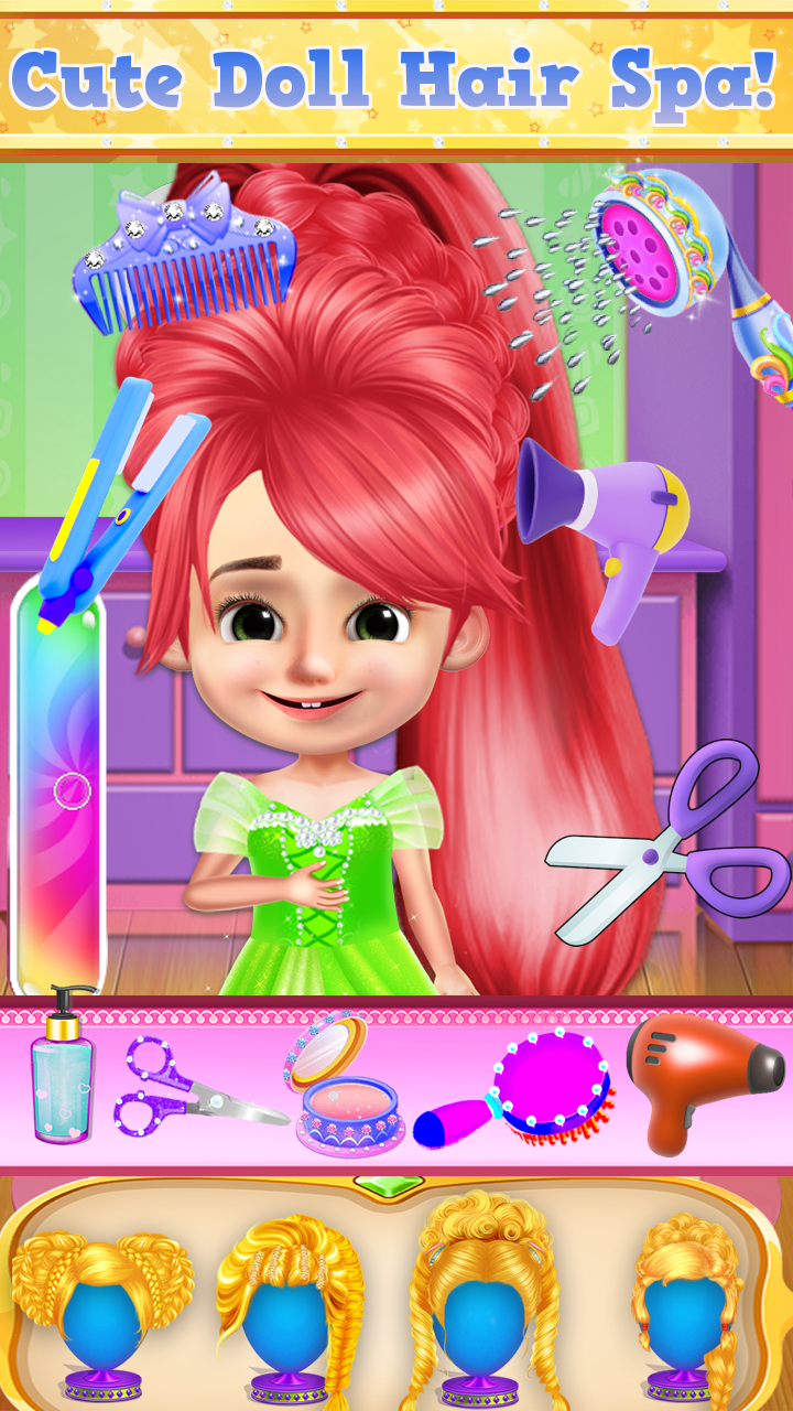 اسکرین شات 3 برنامه Bella Doll Braided Hair Salon
