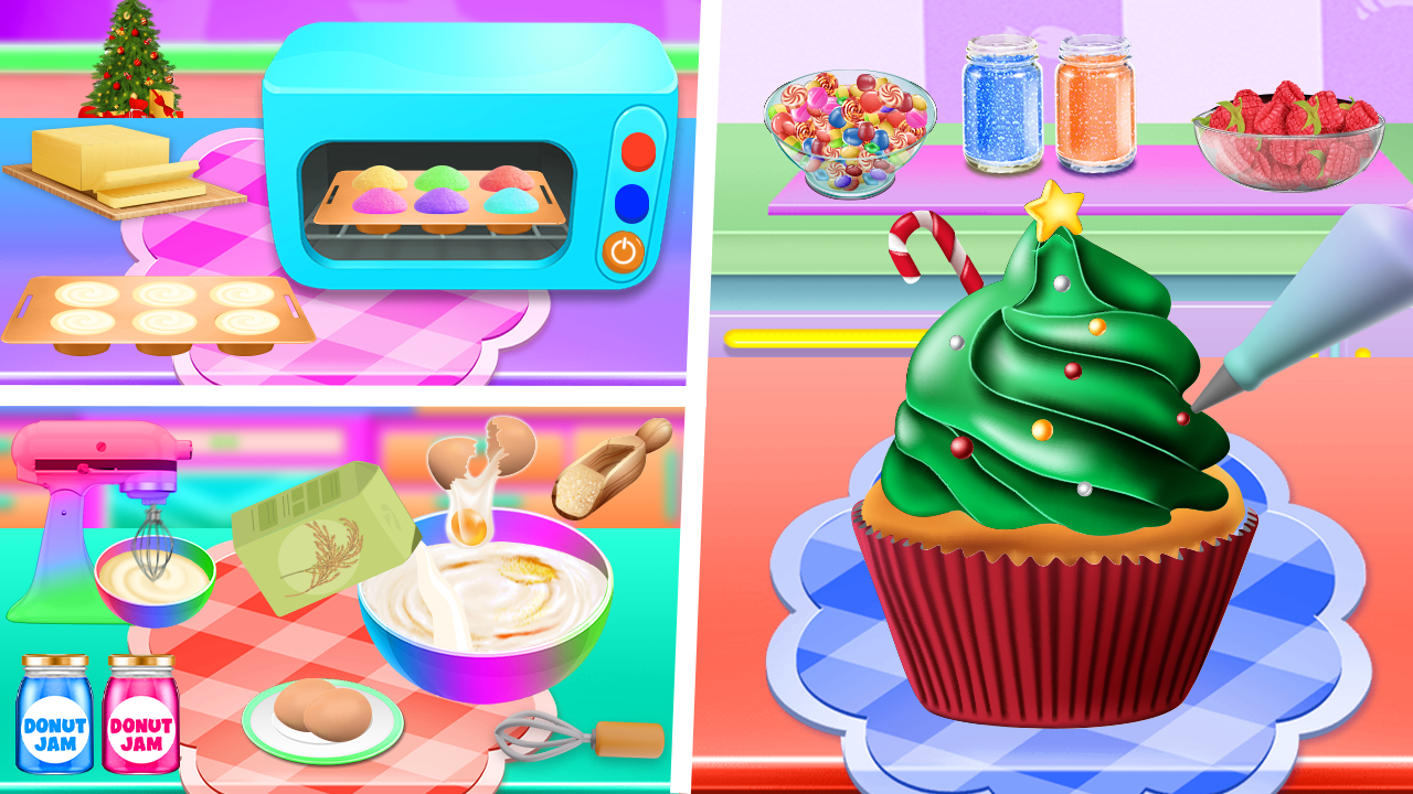 اسکرین شات 3 بازی Christmas Cakes Cooking Bakery