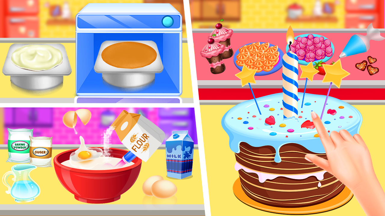 اسکرین شات 4 برنامه Kid Cakes Maker Cooking Bakery