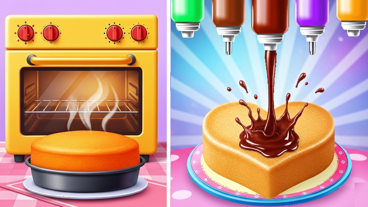 اسکرین شات 2 برنامه Kid Cakes Maker Cooking Bakery