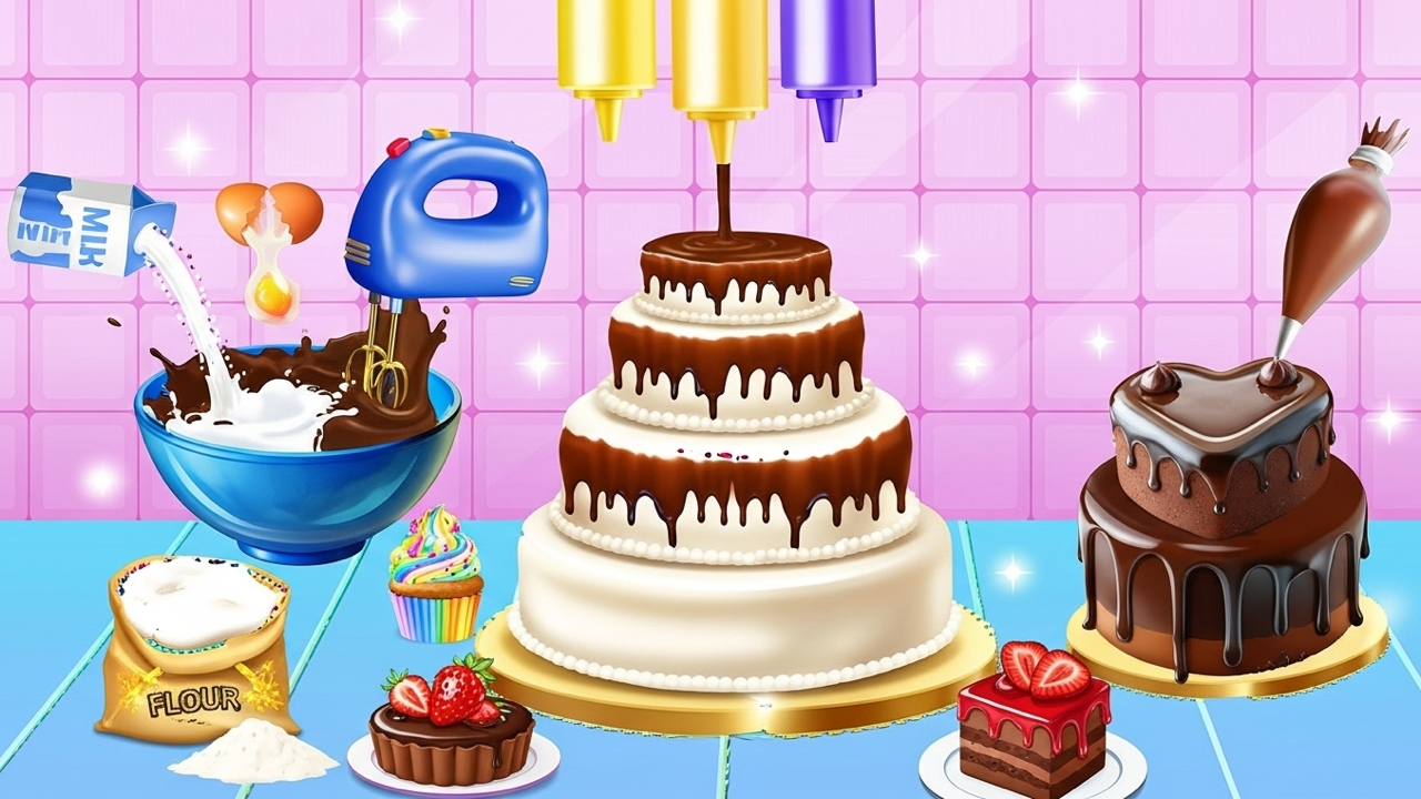 اسکرین شات 3 برنامه Kid Cakes Maker Cooking Bakery