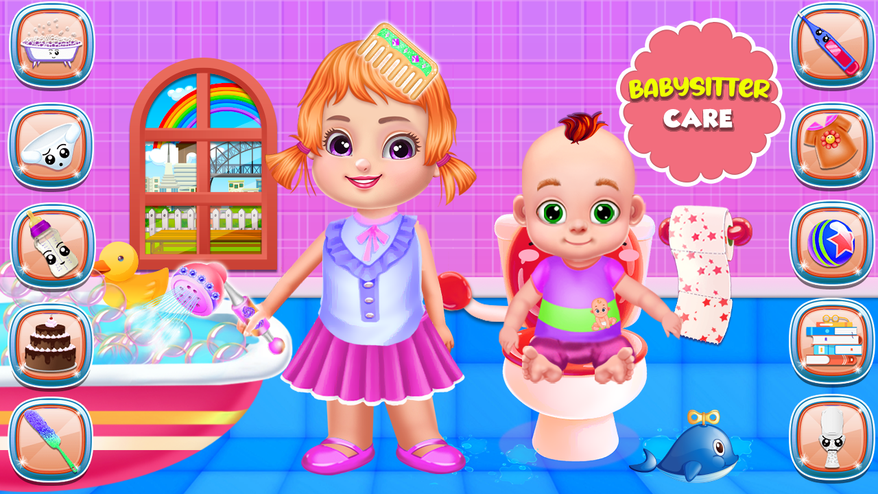 اسکرین شات 1 بازی Babysitter Triplets Chic Care