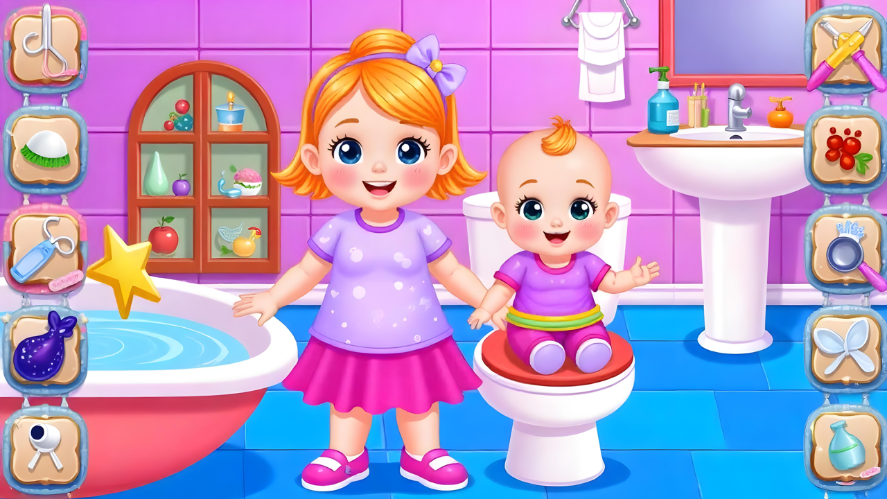 اسکرین شات 1 بازی Babysitter Triplets Chic Care