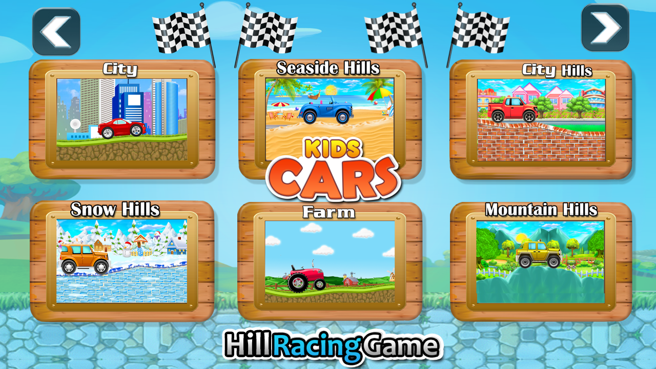 اسکرین شات 6 بازی Kids Cars Hills Racing games