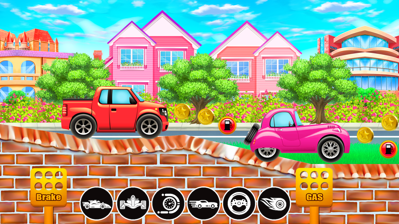 اسکرین شات 5 بازی Kids Cars Hills Racing games