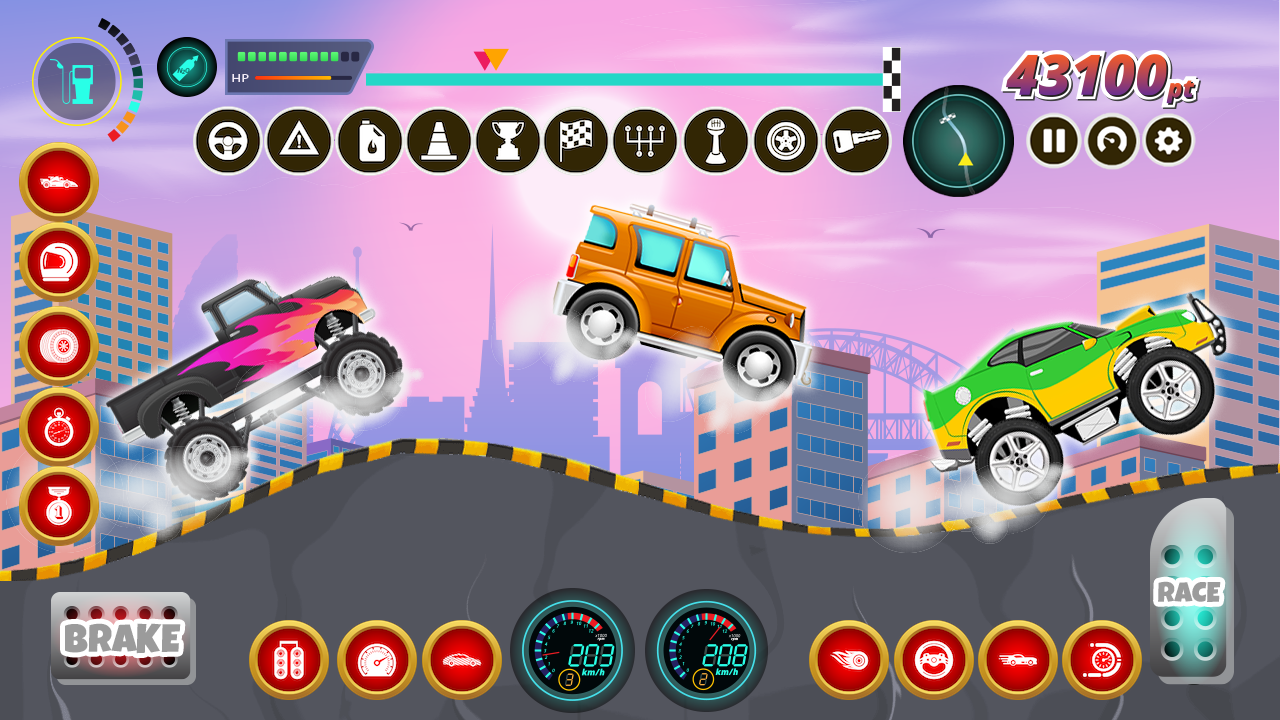 اسکرین شات 3 بازی Kids Cars Hills Racing games