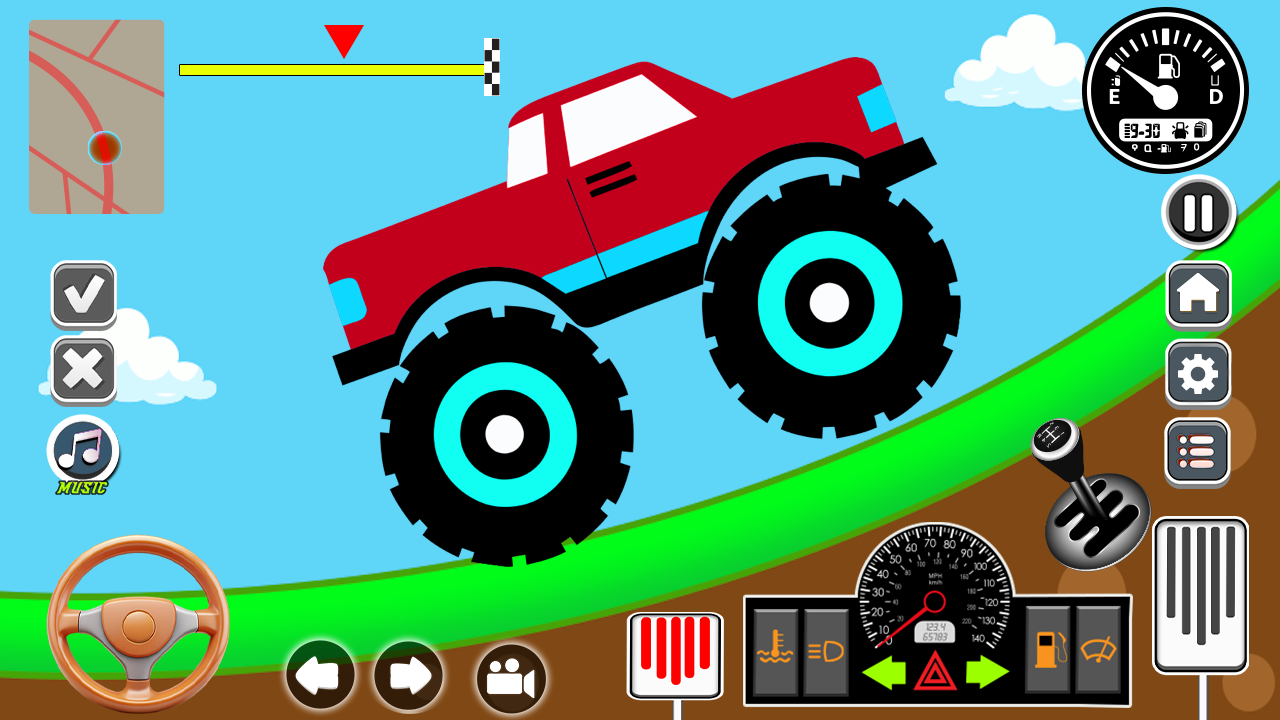 اسکرین شات 2 بازی Kids Cars Hills Racing games