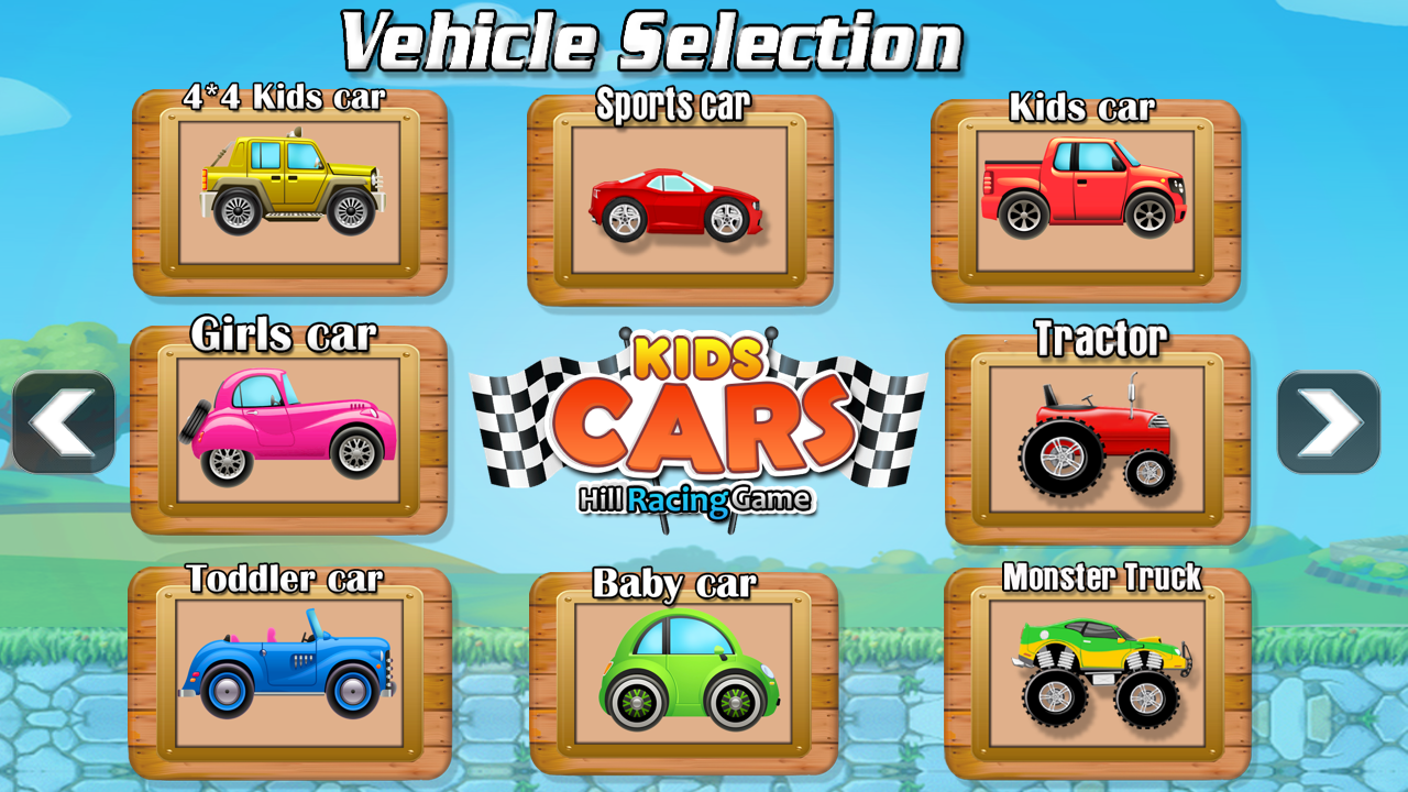 اسکرین شات 6 بازی Kids Cars Hills Racing games