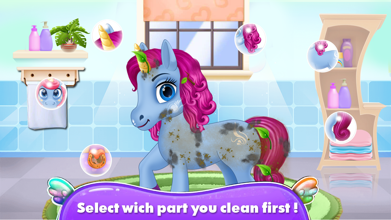 اسکرین شات 2 بازی Princess Unicorn-Pets for Kids