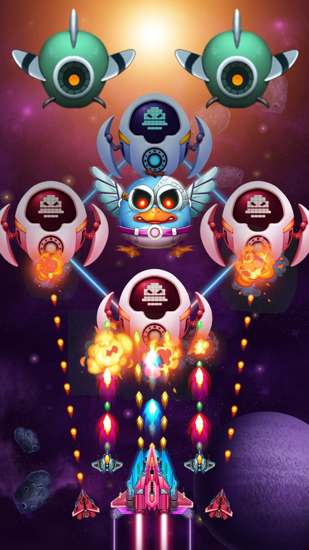 اسکرین شات 4 بازی Chicken Attack: Galaxy Shooter