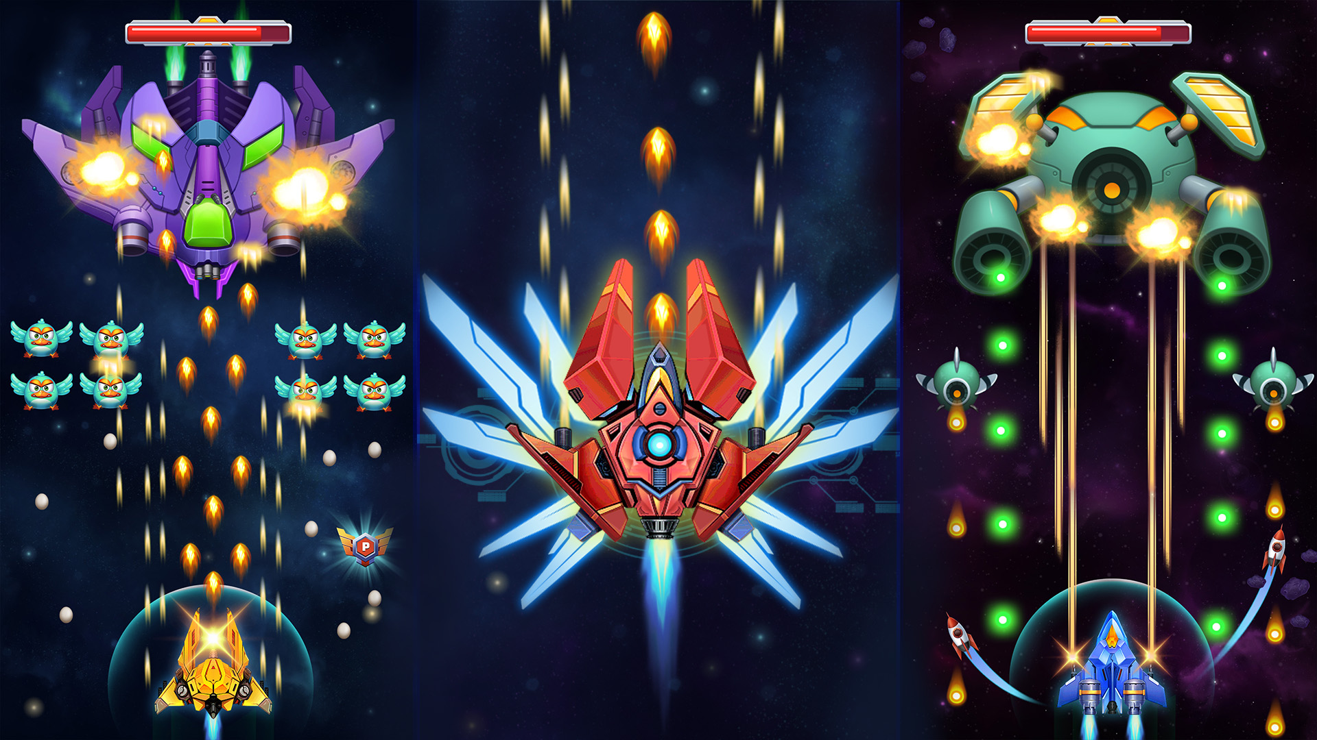 اسکرین شات 6 بازی Chicken Attack: Galaxy Shooter