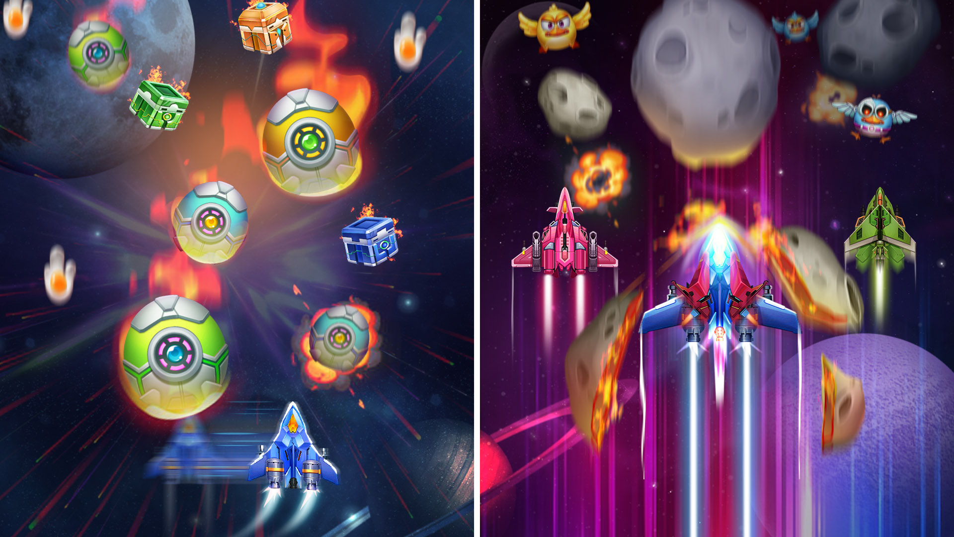اسکرین شات 6 بازی Chicken Attack: Galaxy Shooter