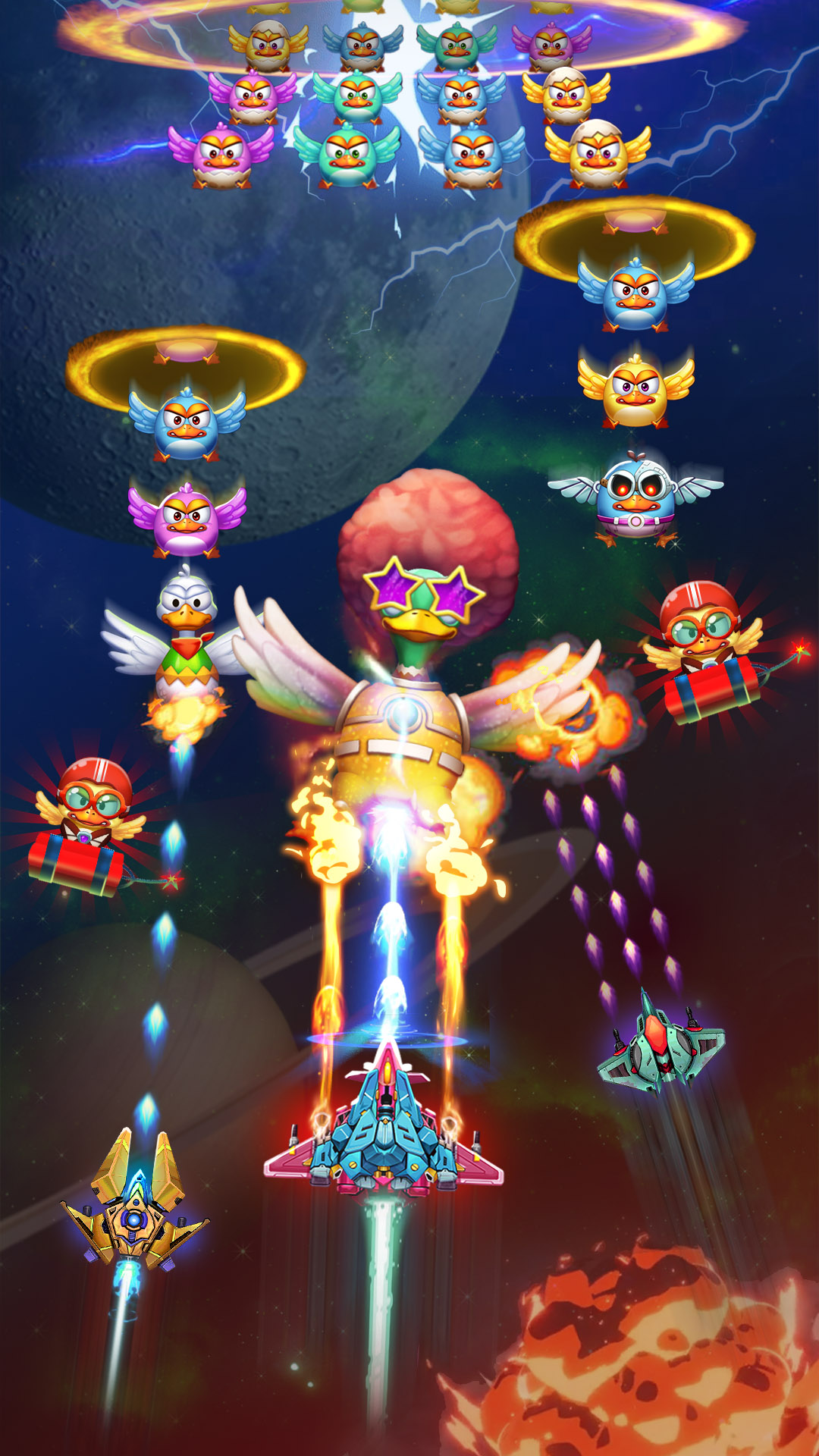 اسکرین شات 5 بازی Chicken Attack: Galaxy Shooter