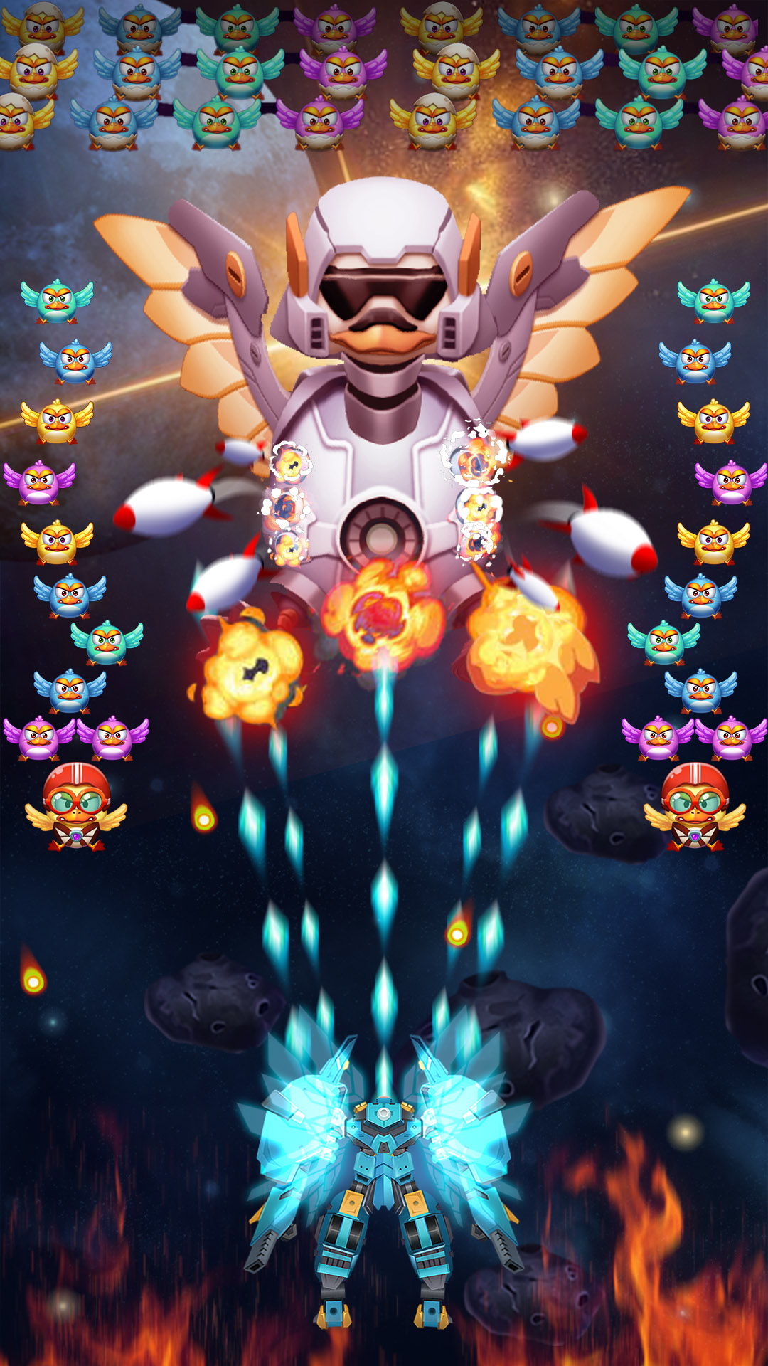 اسکرین شات 3 بازی Chicken Attack: Galaxy Shooter