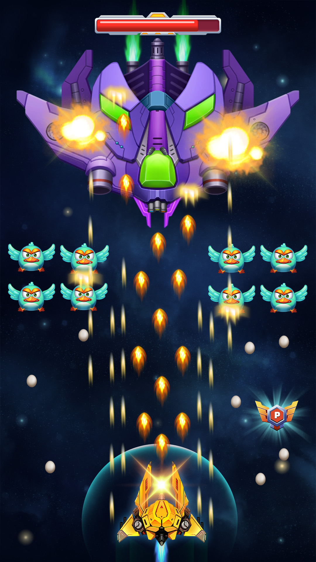 اسکرین شات 4 بازی Chicken Attack: Galaxy Shooter