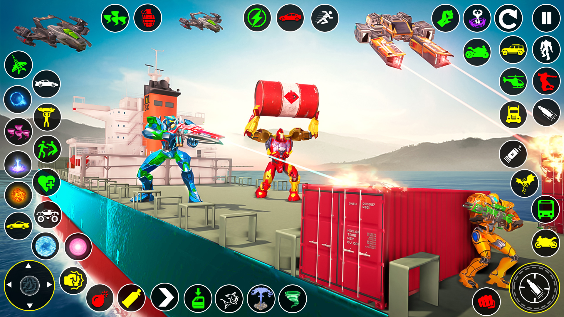 اسکرین شات 4 برنامه Titanic Robot Transport Games